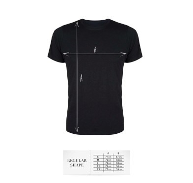 T-shirt men black S regular